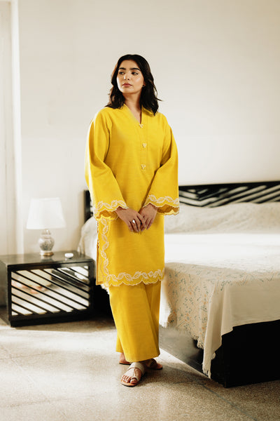 2 Piece - Embroidered Khaddar Suit - LR-08